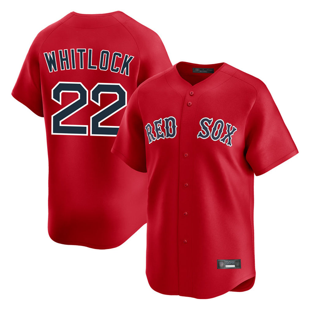 harde B.Red Sox #22 Garrett Whitlock Player Red Limited Home Game Stitched Jerseys
