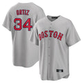 harde B.Red Sox #34 David Ortiz Player Gray Road Home Game Stitched Jerseys