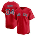 harde B.Red Sox #34 David Ortiz Player Red Limited Home Game Stitched Jerseys