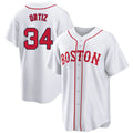 harde B.Red Sox #34 David Ortiz Player White Game Home Stitched Jerseys