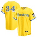 harde B.Red Sox #34 David Ortiz Player Yellow Home Game Stitched Jerseys
