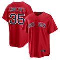 harde B.Red Sox #35 Garrett Crochet Player Red Home Game Stitched Jerseys