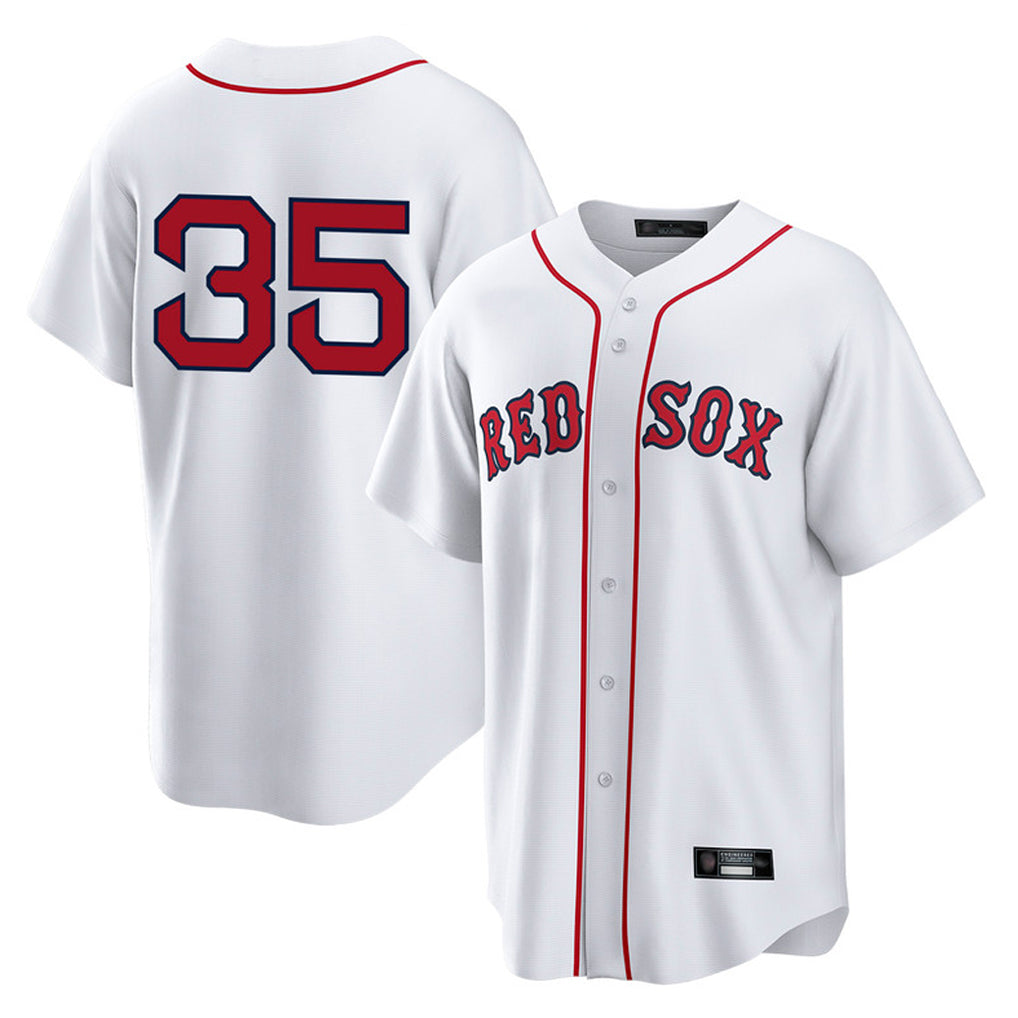 harde B.Red Sox #35 Garrett Crochet Player White Home Game Stitched Jerseys