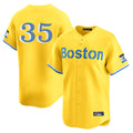 harde B.Red Sox #35 Garrett Crochet Player Yellow Limited Home Game Stitched Jerseys