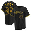 harde B.Red Sox #36 Triston Casas Player Black Snake Skin City Home Game Stitched Jerseys