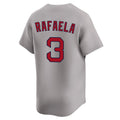 harde B.Red Sox #3 Ceddanne Rafaela Player Gray Road Limited Home Game Stitched Jerseys