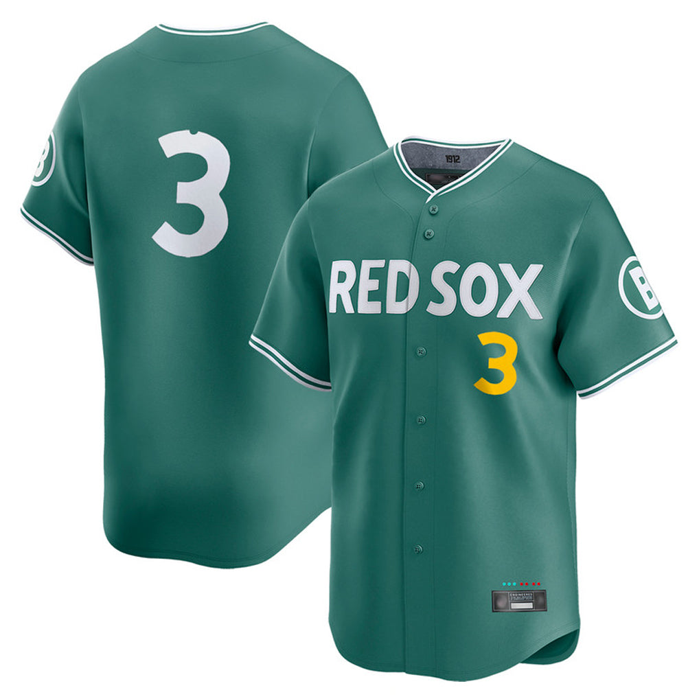 harde B.Red Sox #3 Ceddanne Rafaela Player Green City Connect Limited Home Game Stitched Jersey