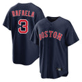 harde B.Red Sox #3 Ceddanne Rafaela Player Navy Home Game Stitched Jersey