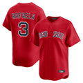 harde B.Red Sox #3 Ceddanne Rafaela Player Red Limited Home Game Stitched Jersey