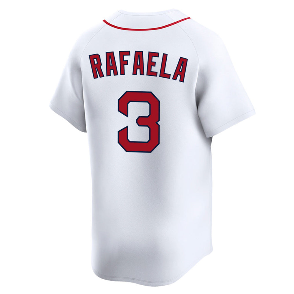 harde B.Red Sox #3 Ceddanne Rafaela Player White Limited Home Game Stitched Jerseys