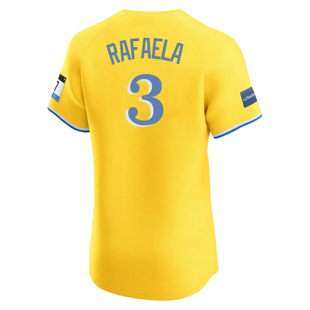 harde B.Red Sox #3 Ceddanne Rafaela Player Yellow Limited Elite Home Game Stitched Jerseys