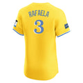 harde B.Red Sox #3 Ceddanne Rafaela Player Yellow Limited Elite Home Game Stitched Jerseys