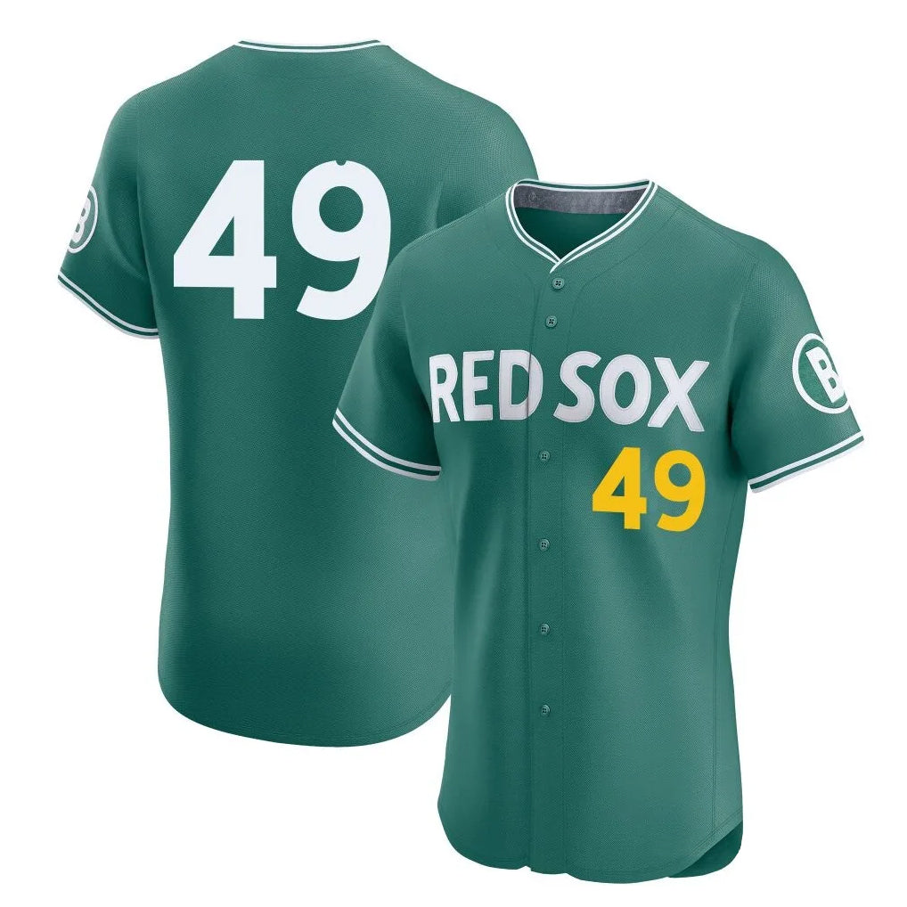harde B.Red Sox #49 Tim Wakefield Player Green City Connect Limited Elite Home Game Stitched Jerseys