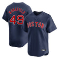 harde B.Red Sox #49 Tim Wakefield Player Navy Limited Home Game Stitched Jerseys
