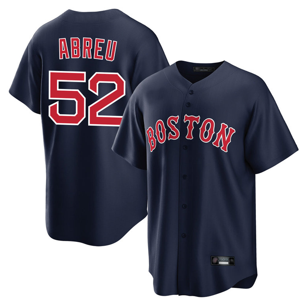 harde B.Red Sox #52 Wilyer Abreu Player Navy Home Game Stitched Jerseys
