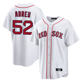 harde B.Red Sox #52 Wilyer Abreu Player White Home Game Stitched Jerseys