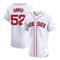 harde B.Red Sox #52 Wilyer Abreu Player White Limited Elite Home Game Stitched Jerseys