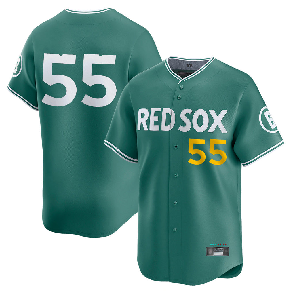 harde B.Red Sox #55 Ranger Su¡§¡érez Player Green City Connect Limited Home Game Stitched Jerseys