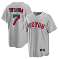 harde B.Red Sox #7 Masataka Yoshida Player Gray Road Home Game Stitched Jersey