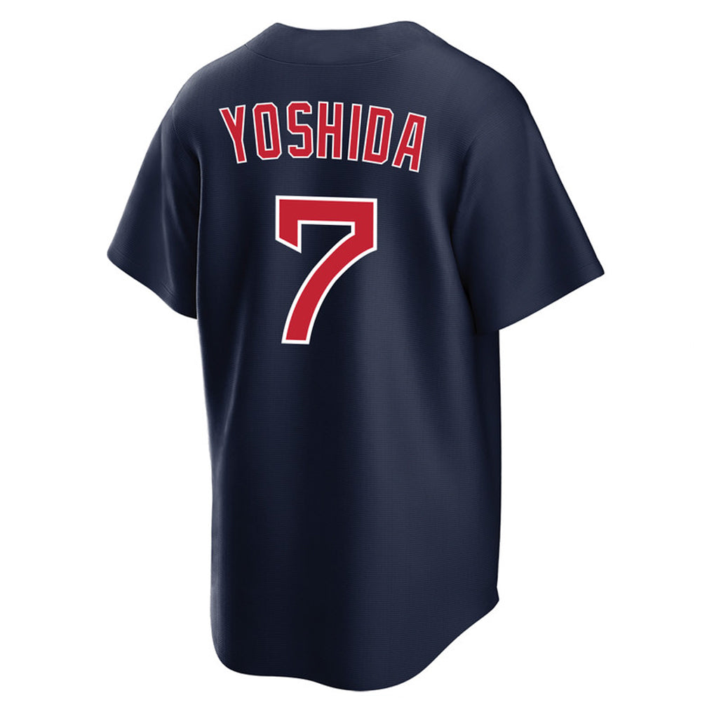 harde B.Red Sox #7 Masataka Yoshida Player Navy Home Game Stitched Jerseys