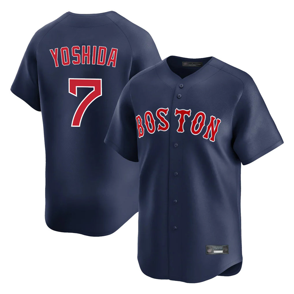 harde B.Red Sox #7 Masataka Yoshida Player Navy Limited Home Game Stitched Jersey
