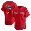 harde B.Red Sox #7 Masataka Yoshida Player Red Limited Home Game Stitched Jersey