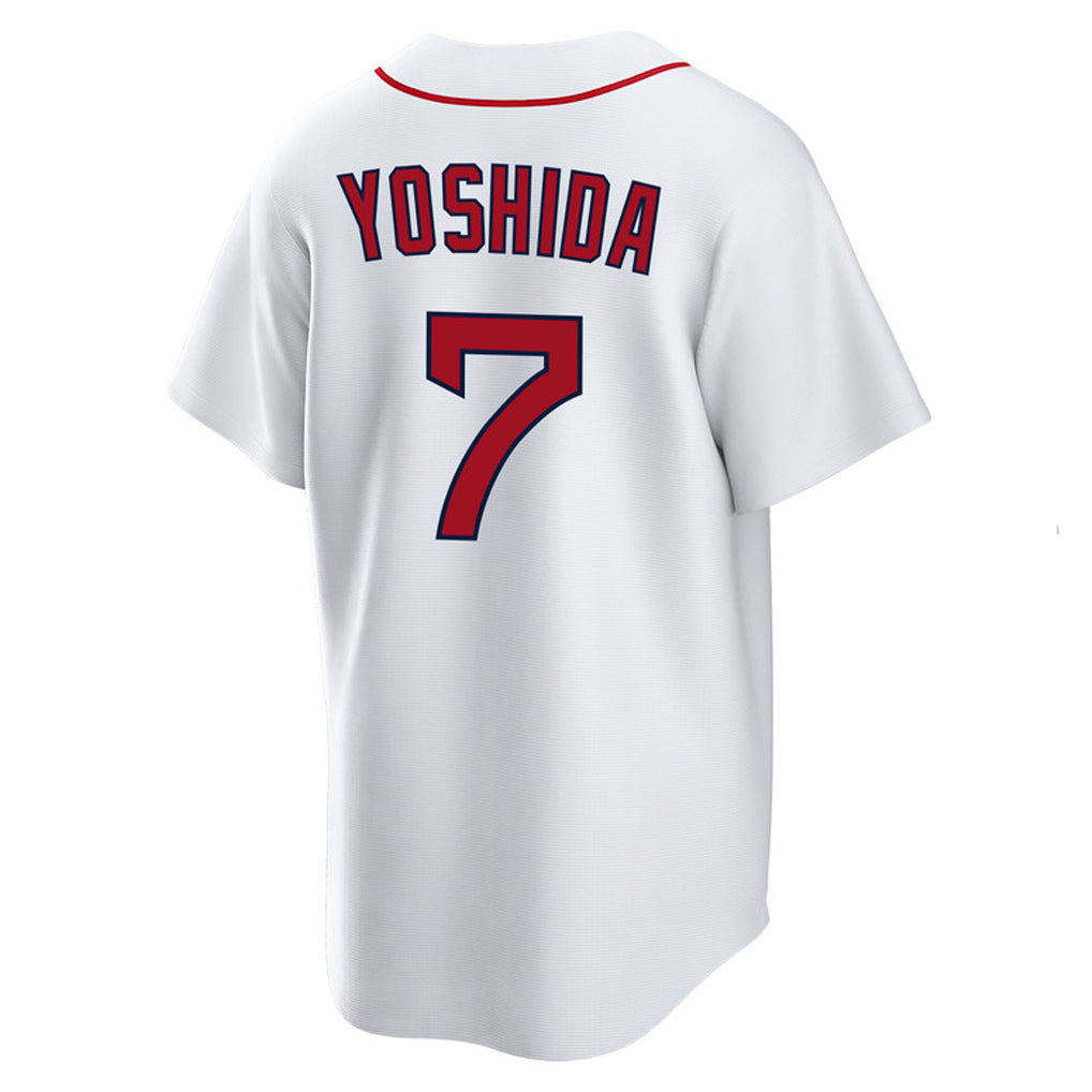 harde B.Red Sox #7 Masataka Yoshida Player White Home Game Stitched Jerseys