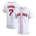 harde B.Red Sox #7 Masataka Yoshida Player White Limited Elite Home Game Stitched Jersey