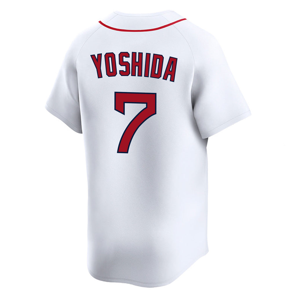 harde B.Red Sox #7 Masataka Yoshida Player White Limited Home Game Stitched Jerseys