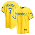 harde B.Red Sox #7 Masataka Yoshida Player Yellow Home Game Stitched Jersey