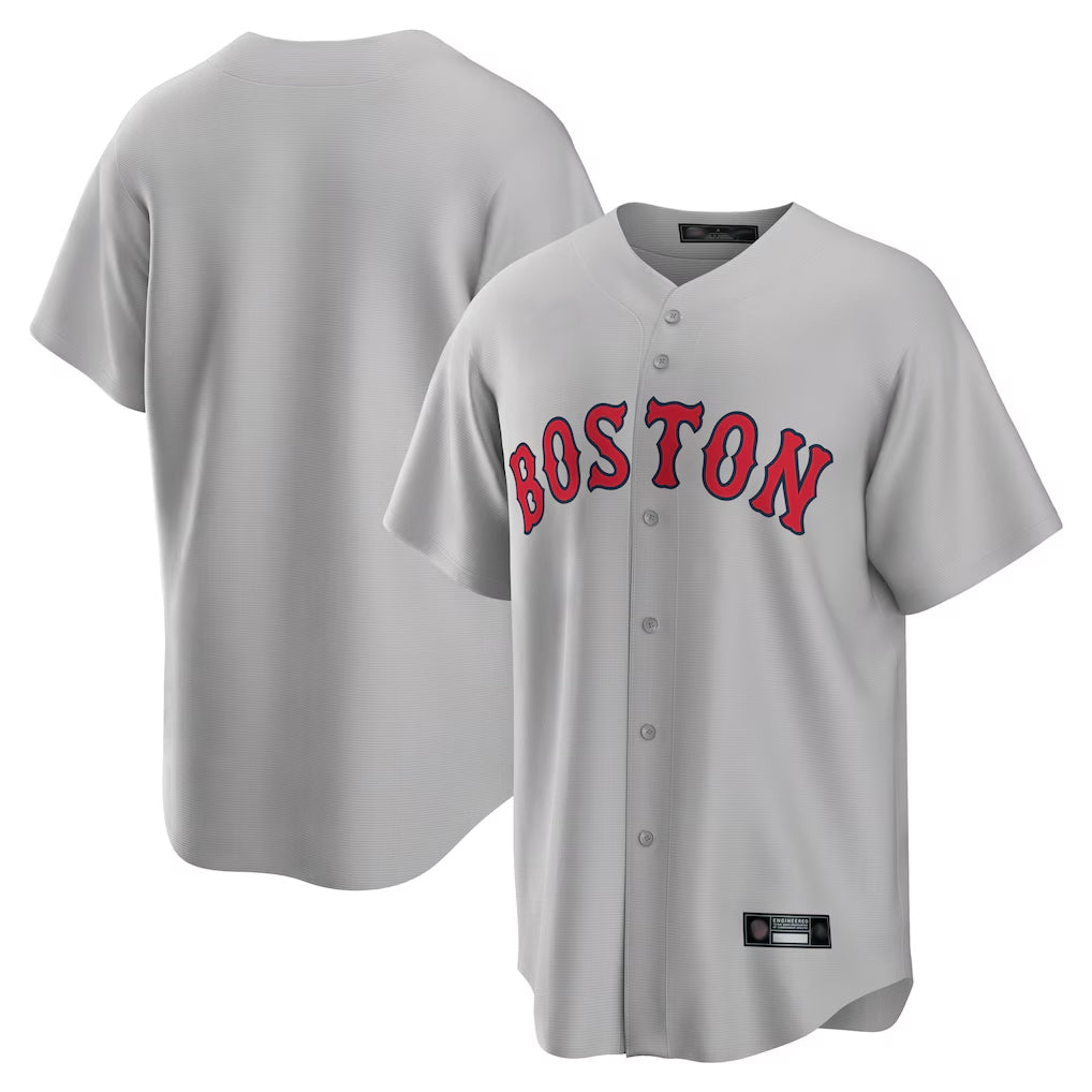 harde B.Red Sox Blank Player Gray Road Home Game Stitched Jerseys