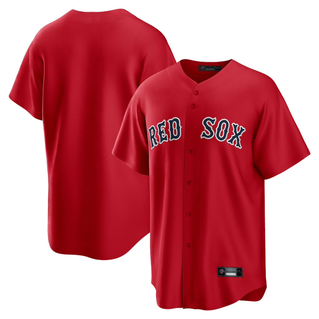 harde B.Red Sox Blank Player Red Home Game Stitched Jerseys