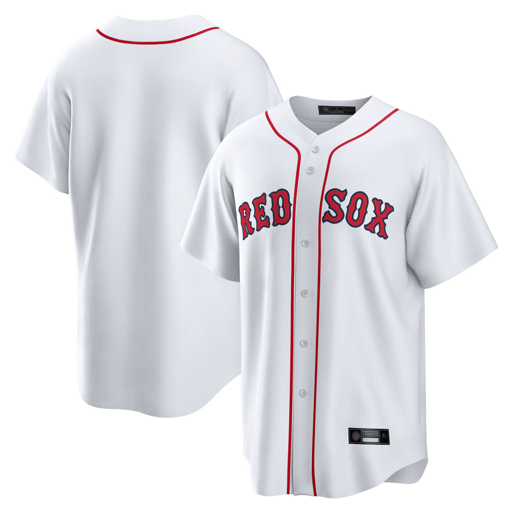 harde B.Red Sox Blank Player White Home Game Stitched Jerseys