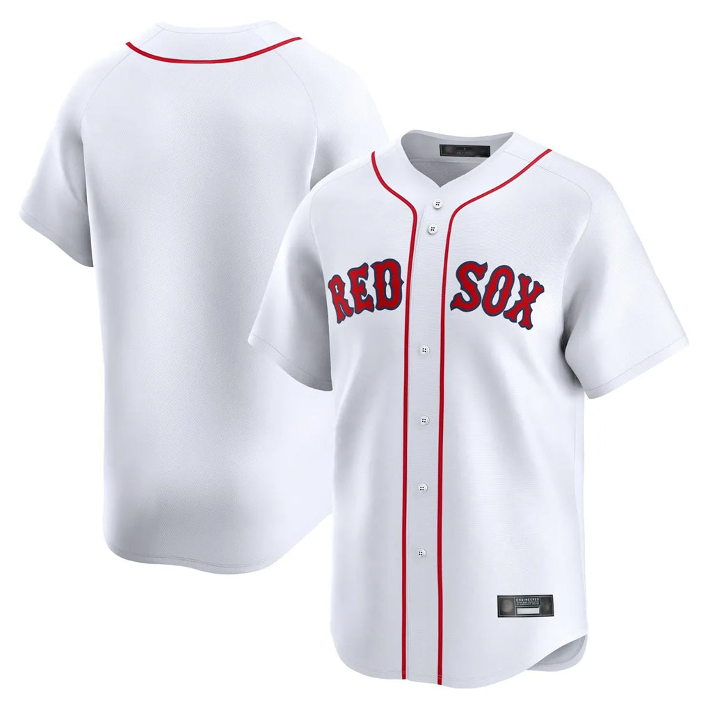 harde B.Red Sox Blank Player White Limited Home Game Stitched Jerseys