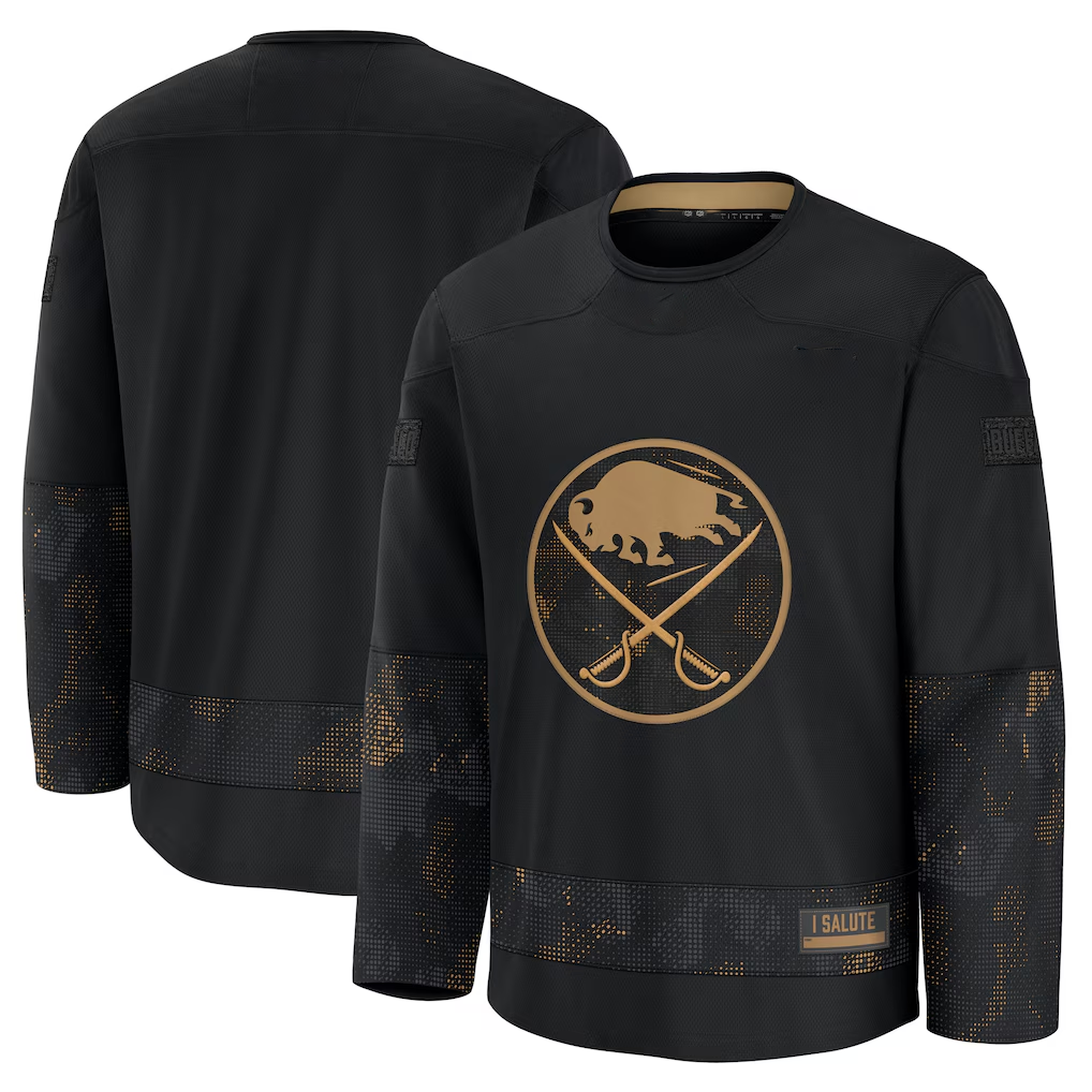 harde B.Sabres Black 2024 Military Appreciation Practice Stitched Jerseys