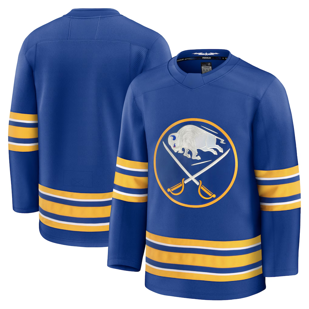 harde B.Sabres Royal Home Premium Stitched Jerseys