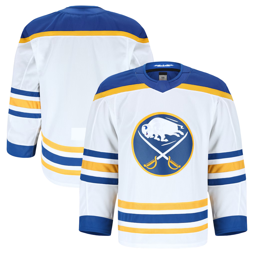 harde B.Sabres White Away Authentic Pro Stitched Jerseys