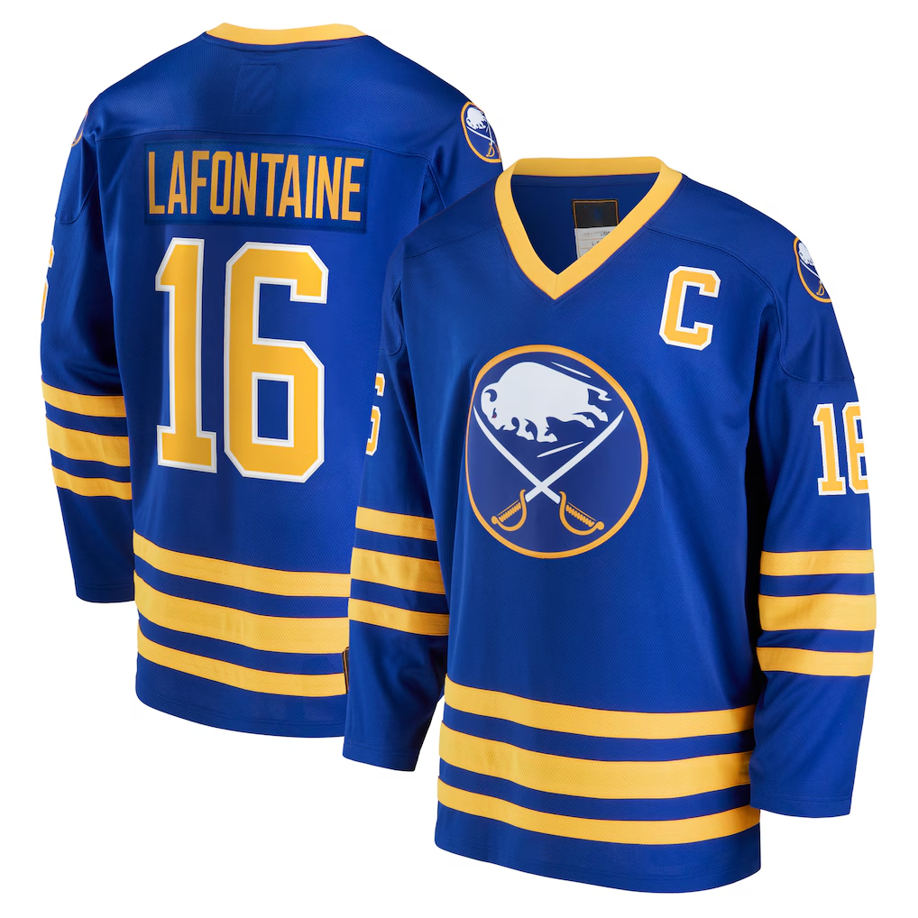 harde B.Sabres #16 Pat LaFontaine Royal Breakaway Retired Player Stitched Jerseys