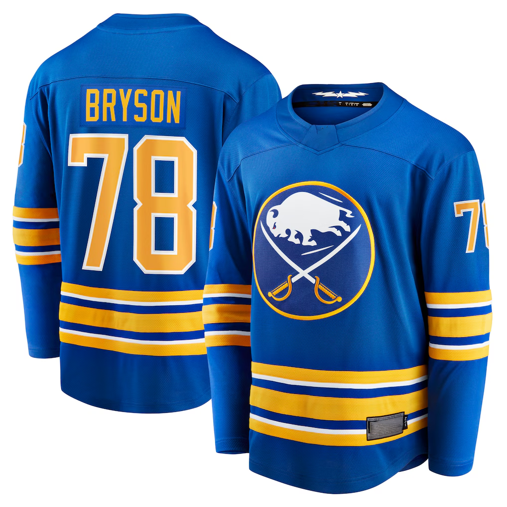 harde B.Sabres #78 Jacob Bryson Royal Home Breakaway Player Stitched Jerseys