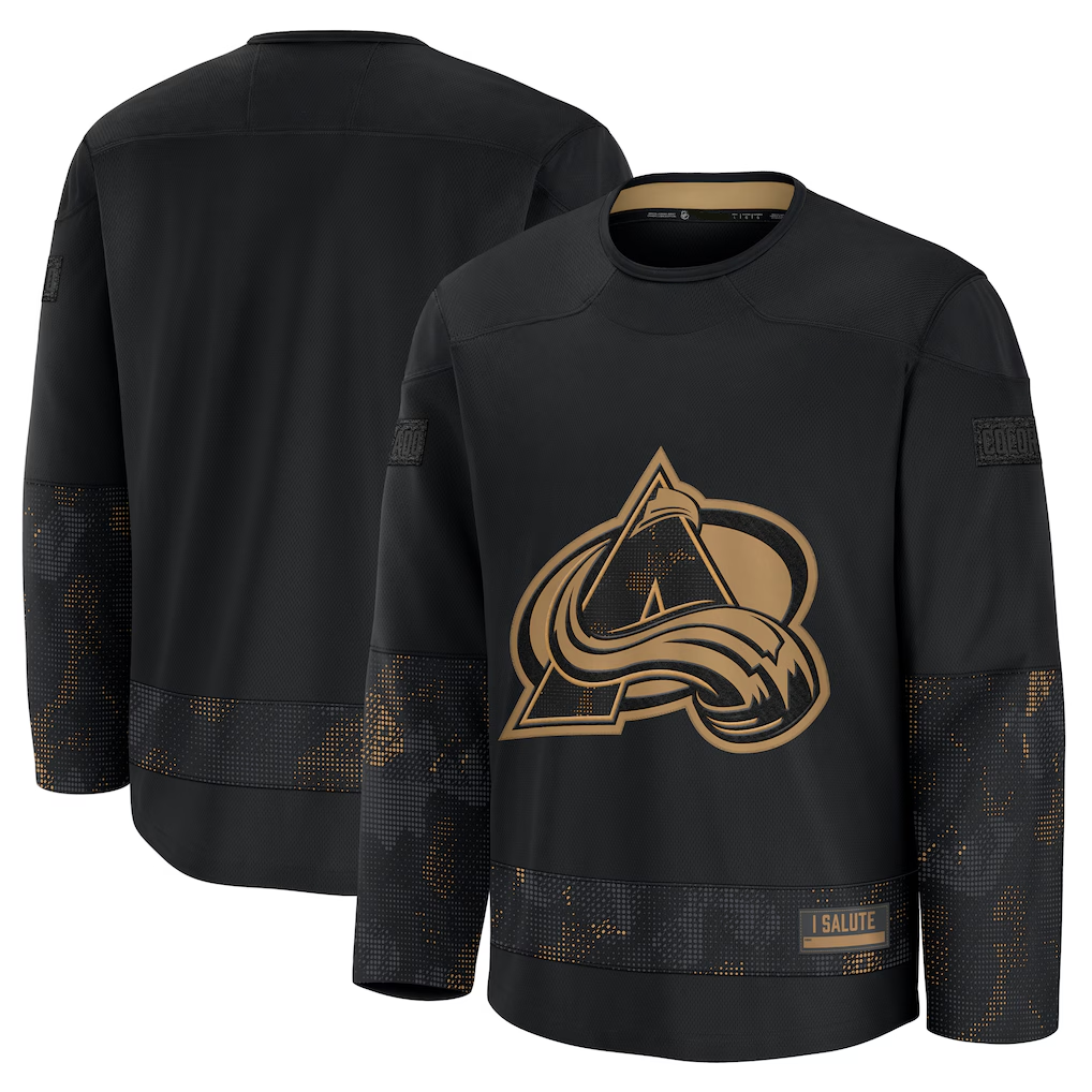 harde C.Avalanche Black 2024 Military Appreciation Practice Jerseys
