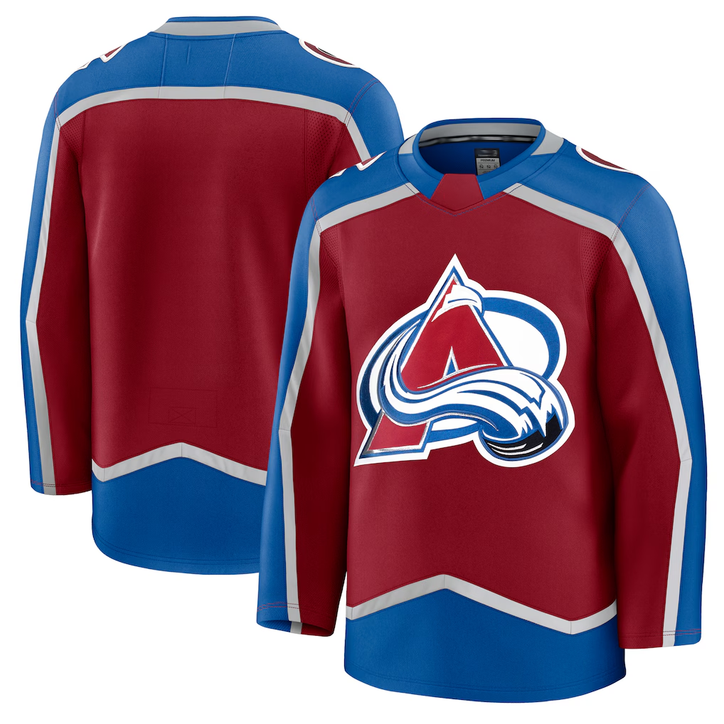 harde C.Avalanche Burgundy Home Premium Jerseys