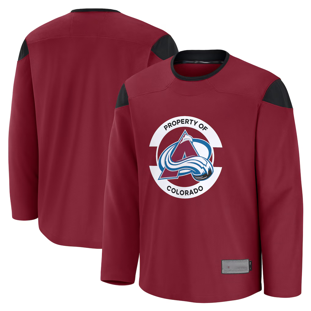 harde C.Avalanche Burgundy Practice Jerseys