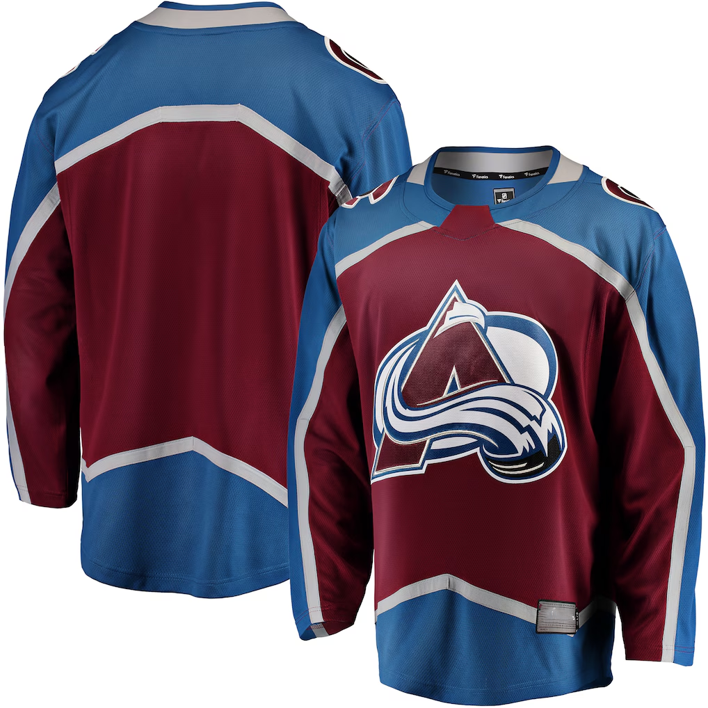 harde C.Avalanche Maroon Breakaway Home Jerseys