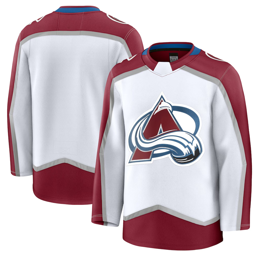 harde C.Avalanche White Away Premium Jerseys