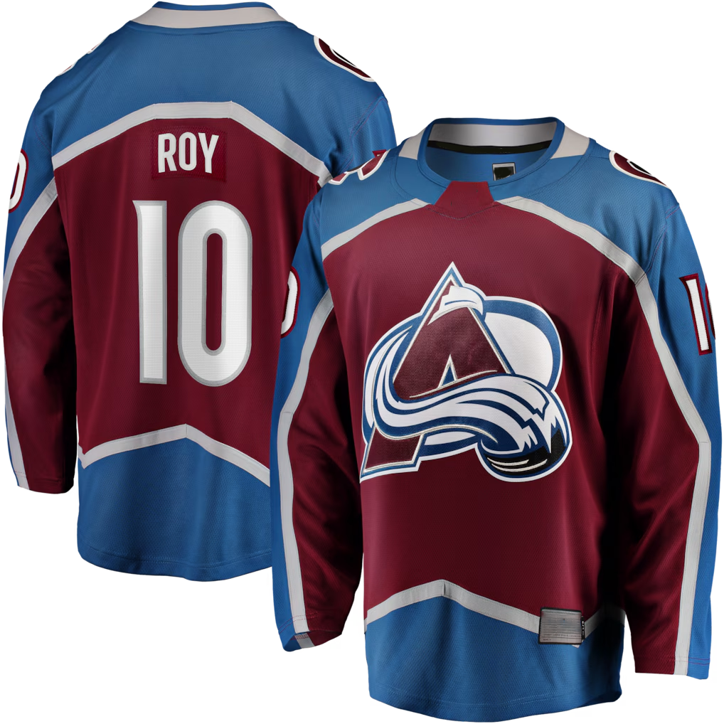 harde C.Avalanche #10 Nicolas Roy Burgundy Home Breakaway Jerseys
