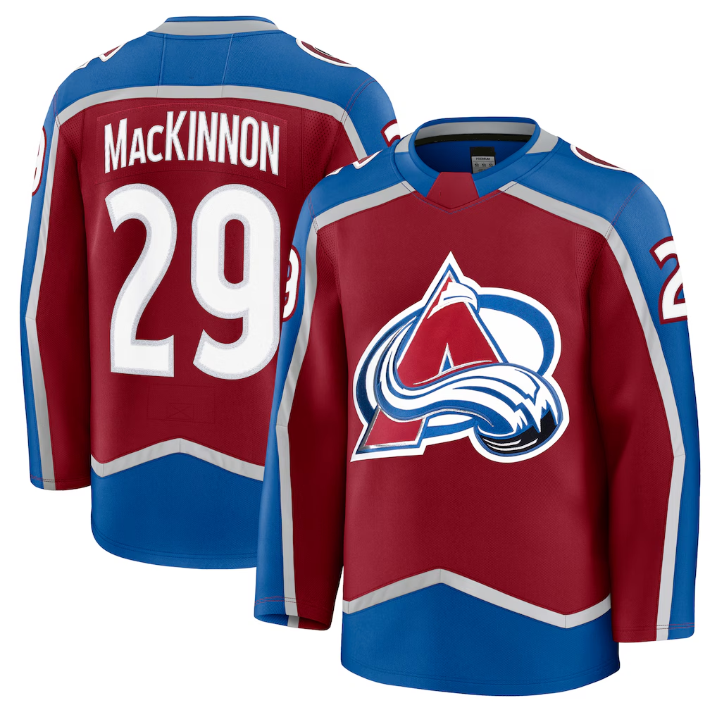 harde C.Avalanche #29 Nathan MacKinnon Burgundy Home Premium Jerseys