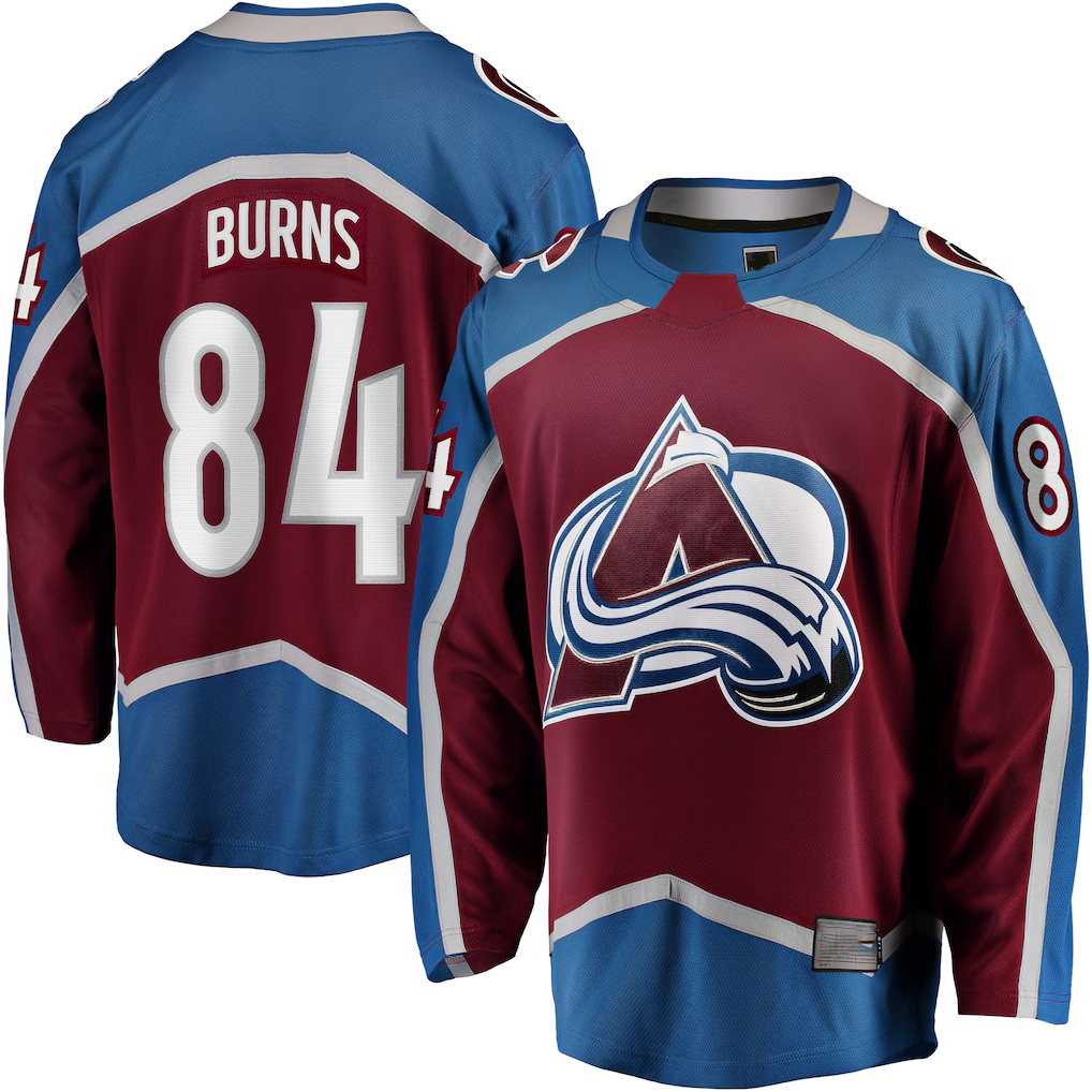 harde C.Avalanche #84 Brent Burns Burgundy Home Breakaway Jerseys