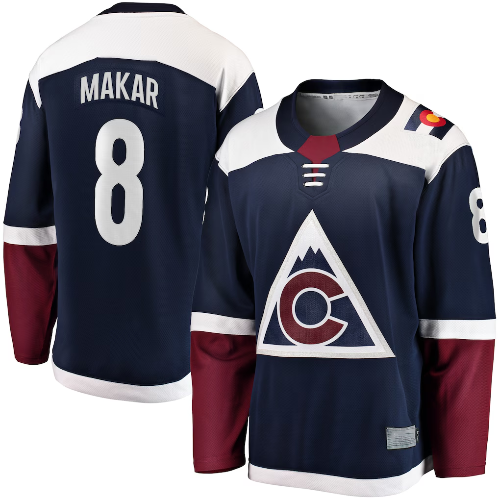 harde C.Avalanche #8 Cale Makar Navy Breakaway Jerseys