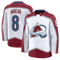 harde C.Avalanche #8 Cale Makar White Away Premium Jerseys