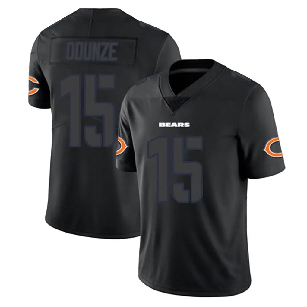harde C.Bears #15 Rome Odunze Player Black Impact Limited Game Stitched Jerseys